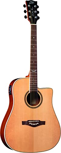 Eko NXT D100ce presenta grazie alla finitura lucida, il design della paletta e del ponte, le forme morbide e arrotondate, i dot sulla tastiera di differenti dimensioni e il logo X al dodicesimo tasto le conferiscono un look elegante, attraente e dal gusto tutto italiano: dettagli di valore per una chitarra entry level. Perfetta come prima chitarra per prendere lezioni e esercitarsi, ma anche con prossima chitarra per i musicisti più avanzati.