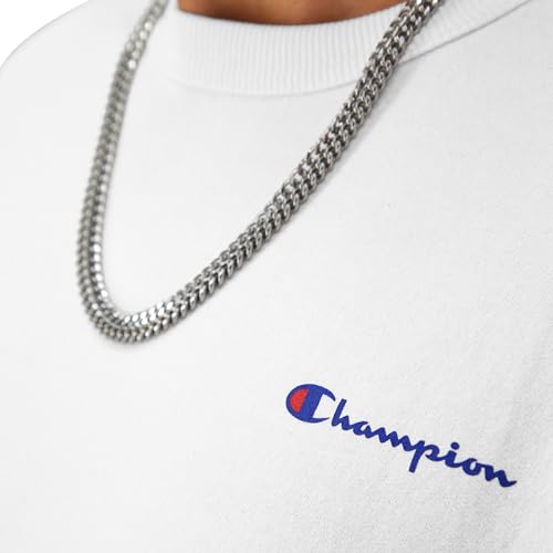 Champion Herren Powerblend Sweatshirt, Weiße kleine Schrift, S – Ansicht 4