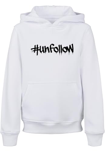 Sweat-shirt à capuche fille MERCHCODE Mp0006067-unfollow basique noir