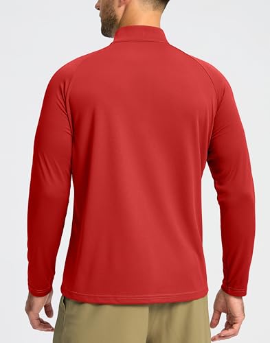 Image of G Gradual Men's Running Shirts Long Sleeve Athletic Shirt Lightweight Quick Dry Quarter Zip Pullover for Men Workout Gym Golf
