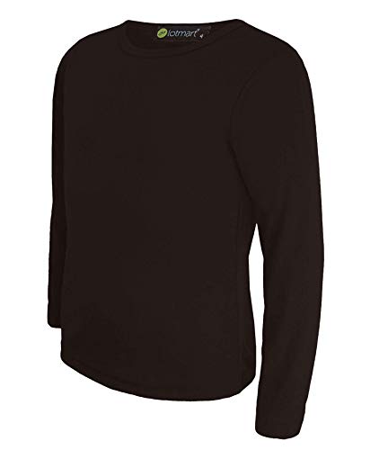 Camiseta marron nino manga larga
