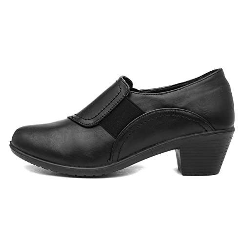 Talon noir pour femme Cushion Walk Louise amorti stable
