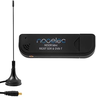 NESDR Mini (TV28T v2) USB RTL-SDR, DVB-T & ADS-B Receiver Set with Antenna. RTL2832U & R820T Tuner. Low-Cost Software Defined Radio Compatible with Most SDR Software Packages