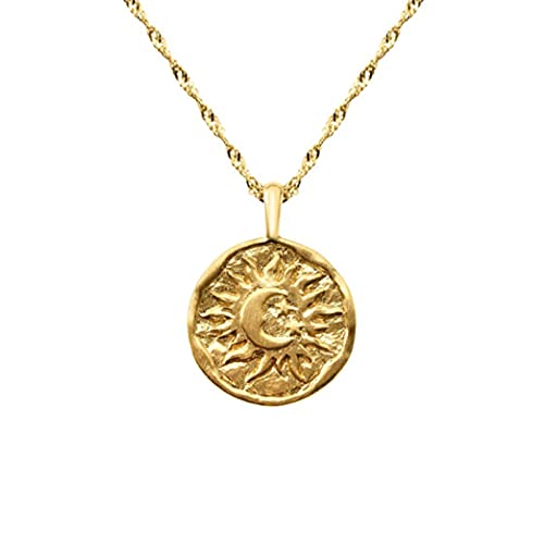 Collier dames soleil lune argent 925 idée cadeau femme