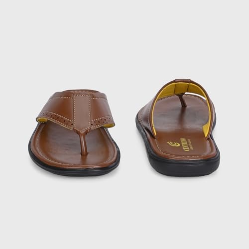 Image of Centrino Slipper for Men | Cushioned Insole for Comfort | Stylish & Durable Chappal for Boys & Men| Perfect for Beach (6802)