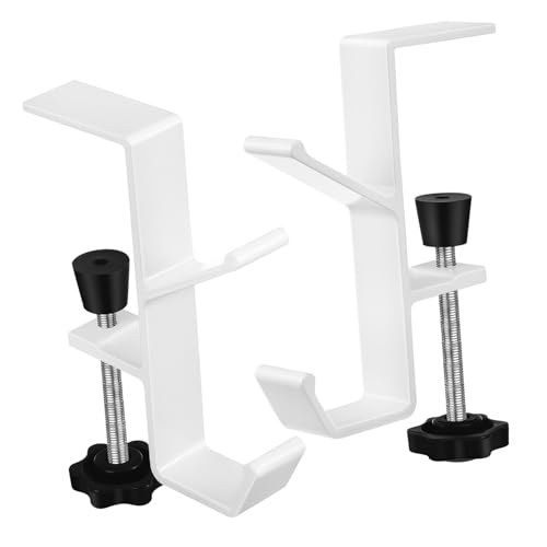 OKUMEYR 2Pcs Desk Hook for Bags Sturdy Purse Hanger with Easy Installation Holder for Office Home Classroom Prevents Items from Falling