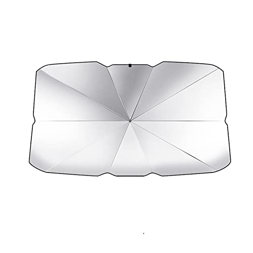 Lanru Pare-Soleil de Voiture pour Pare-Brise, Pare-Soleil réfléchissant Parapluie Pliable pour fenêtre de Voiture, Couverture de Parasol pour SUV Cover