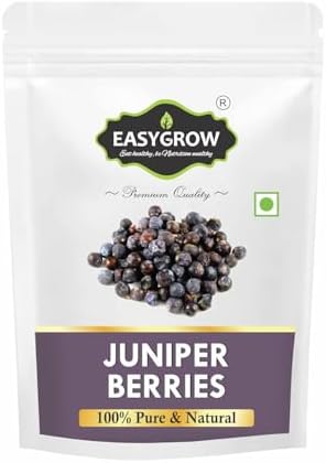 Easygrow Juniper Berry Fruit | Dried Juniper Berry | Hauber | Hapusa | Juniper Berries | Juniper Berry |Juniperus Communis | हाउबेर - (400 GM)