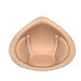 NORFULL Bra Pad Inserts 1 Pair, Breathable Foam Sponge Push Up Bra Inserts, Cotton Mastectomy Prosthesis Breast Forms, Beige XXL