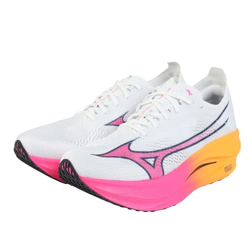 MIZUNO(ミズノ) ランニングシューズ トレーニングシューズ 部活 ウエーブ リベリオンプロ LOW U1GD254311 （ホワイト×ピンク/２８．５/Men's、Lady's）