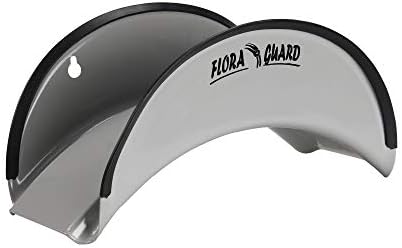 FLORA GUARD Hose Hanger, Wall-Mounted Metal Hose Holder, Anti-Corrosive Hose Bracket (Grey)