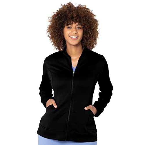 Urbane Performance 9872 Women's Empower P-Tech Warm-Up Scrub Jacket Black S