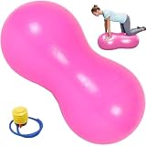 Peanut Ball, Pelota De Ejercicio De Pvc Grueso Antiestallido De 35,4 X 17,7 Pulgadas, Pelota De Equilibrio Con Bomba De Aire, Pelota De Maní Portátil, Pelota De Embarazo, Pelota De Parto Para Niños, T