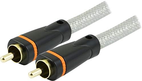 GE Digital Audio SPDIF and Subwoofer Cable, 6 ft. RCA Type Male to Male Cord, for Subwoofer, Home Theater, HDTV, Amplifier Soundbar, 33535