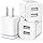 USB Wall Charger, LUOATIP 3-Pack 2.1A 5V Dual Port Cube Power Adapter Plug Block Charging Box Brick for iPhone 14 13 12 11 Pro Max SE XS XR X 8 7 6 6S Plus, Galaxy, LG, Moto, Android Phones