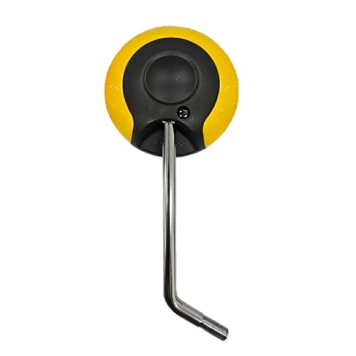 スーパーカブ用 純正 丸型 逆ねじ カラー ミラー (イエロー) 10mm カスタム バックミラー サイド マットブラック 黒 ホワイト 白 イエロー 黄色 レッド 赤 ダークブルー 青 カブ ダックス モンキー DAX Monkey CT125