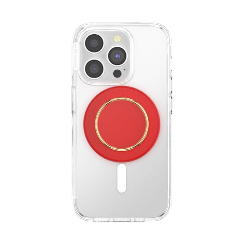 Image of PopSockets Phone Grip for MagSafe, Magnetic Holder, Phone Stand, Red - Rosso