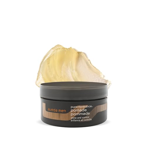 Aveda Men Pure-Formance Pomade | Strong Hold Hair Pomade | Non-Greasy Formula | Water-Based | Mold and Style Short to Medium-Length Hair 2.5 Ounce
