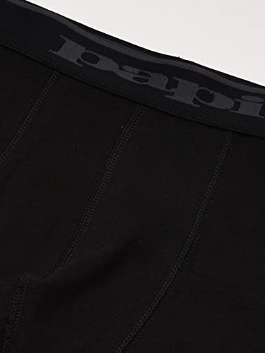 Papi Mens Stylish Brazilian Solid And Print (3-Pack Of Men's Underwear) Trunks Underwear, Black/Black/Black, Large Us #TOP4