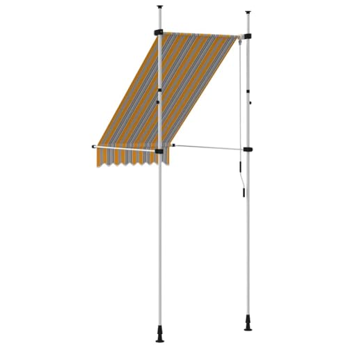 Auvent rétractable manuel 100 cm pour store fenêtre terrasse et petit balcon - 5