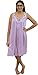 Venice Womens' Silky Looking Embroidered Nightgown 06N 4X-Large Lavender