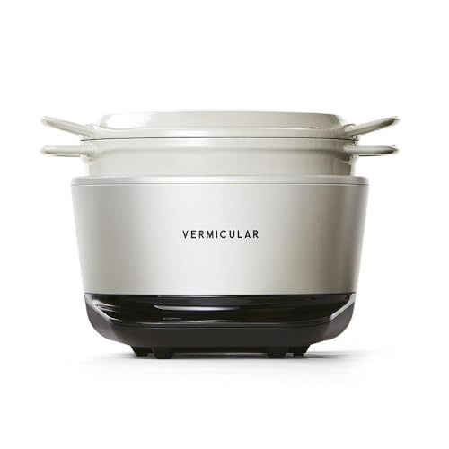 バーミキュラ ライスポット(シーソルトホワイト)[スマートパッケージ] | 炊飯器 調理器具 キッチン用品 VERMICULAR 無水調理 低温調理 発酵 鋳物ホーロー鍋 日本製 白米 高級 おしゃれ IH調理器 ギフト プレゼント 人気
