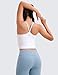 CRZ YOGA Girls Butterluxe Double Lined Camisole Tank Tops Crop - Dance Yoga Athletic Casual Spaghetti Y Back Kids Teen White Large