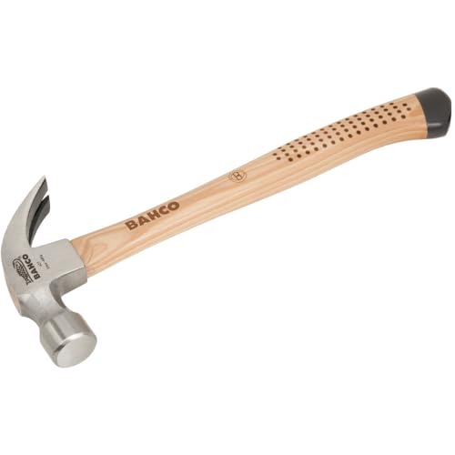 Bahco 42720 Claw Hammer Hickory Handle 20OZ, Silver/Brown