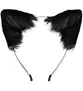 ILUFAM Handmade Fox Cat Ears Headband Animal Ears Hair Hoop for Halloween Costume Cosplay Party H...