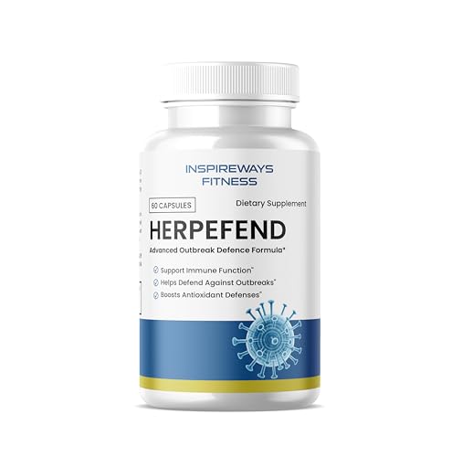 Fitness InspireWays Herpefend Ultra Strength Advanced Daily Immune Support Formula (60 Capsules)
