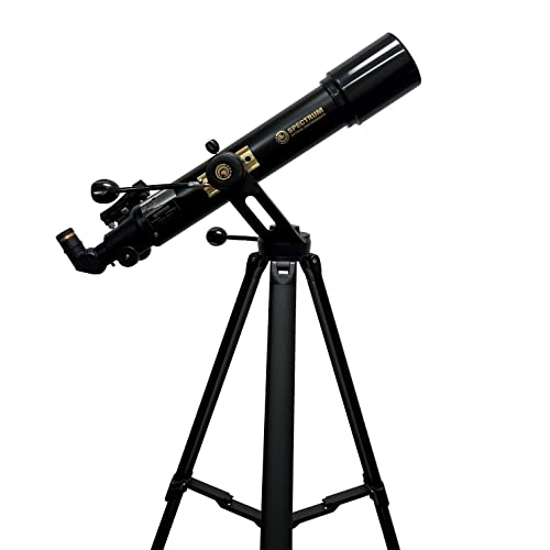 Image of SpectrumOI TourStar Pro 90 AZ Telescope for Adults Astronomy Gifts Premium AZ Refractor Telescope 90mm 660mm Focal Lenght with Aspherical Eyepiece Phone Adapter