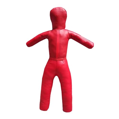 Fenteer Muñeco de Agarre para niños, sin Relleno, para Kickboxing, Entrenamiento Profesional, Multiusos, de Poliuretano Resistente, 110 cm de Altura, Rojo