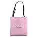 Custom Cindy Gift Personalized Name Flowers Floral Pink Tote Bag