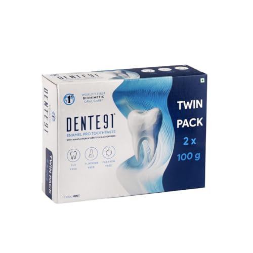 Image of Dente91 Enamel Pro Toothpaste| Sensitivity Relief | Repairs Cavities | Fights Gum Disease | Reduces Bad Breath | Strengthens Enamel | Pack of 2, 2 X 100g