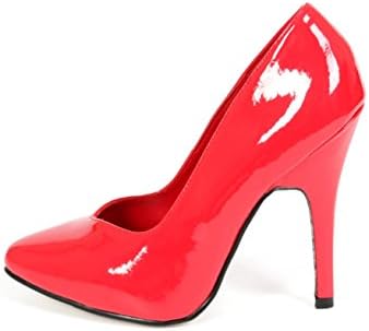 Ellie Shoes E-8220 5" Heel Women's Pumps. Red | Image 4