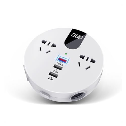 Onduleur de voiture 12v 24v à 110v 220v convertisseur de courant 200w auto
