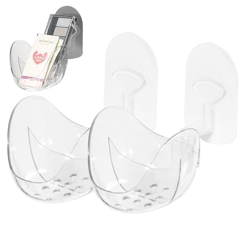 Ratch de secado de esponja de belleza, soporte de esponja de maquillaje - Soporte transparente de hojaldre de polvo - 2x Accesorios de maquillaje multifuncional, soporte cosmético para hombres, mujere