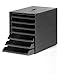 Price comparison product image Durable Eco Drawer Box A4 Idealbox Plus | Includes 7 Compartments | Blue Angel Certified and 100 Percent Recyclable | Anthracite Grey | Perfect for Desktop Storage