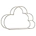 Reuvv Étagère murale flottante en fer forgé en forme de nuage pour chambre à coucher, décoration murale à faire soi-même