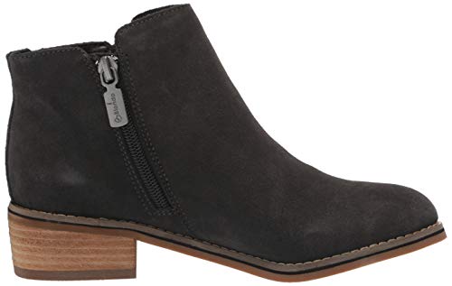 Blondo Women's Liam Waterproof Ankle Boot, Dark Grey Suede, 9 W US