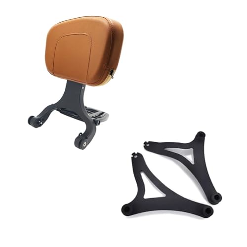 Respaldo para motocicleta con kit de montaje trasero para conductor de moto custom
