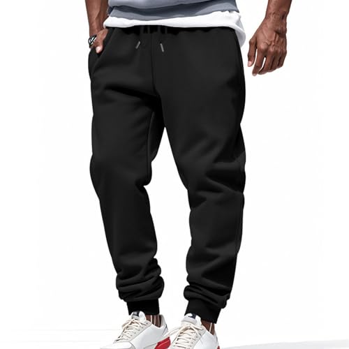 Sweatpants for Men Active Drawstring Elastic Waist Pants Lightweight Comfy Training Joggers Trousers with Pockets2