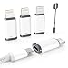 NIMFLO USB C to Lightning Adapter 5 Pack, USB C Female to Lightning Male Adapter, 27W Fast Charging & Data Sync for iPhone 14 13 12 11 SE, iPad, AirPods, Compact Converter, Not for Audio/OTG