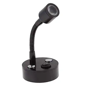 MERISHOPP RV Boat 12V 1W LED Bedside Reading Light Wall Surface Mount Black Parts & Accessories | Boat Parts | Electrical & Lighting