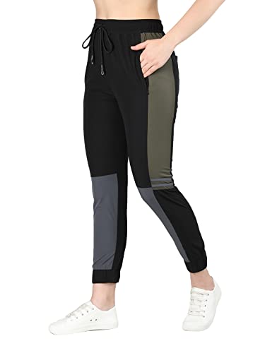 Image of CHKOKKO Women High Rise Sports Gym Regular Fit Track Pant Running Lower With Pocket