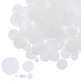 ledmomo 混装プラスチック歯車 用おもちゃギアキット 多種ギアパーツ付き 車モデル修理 工作用アクセサリー 学習遊び用 ラ ランダムカラー