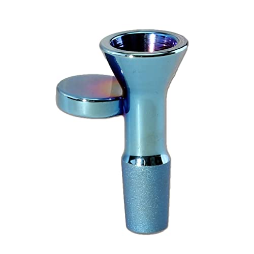 Black Leaf | Bong Glaskopf mit Regenbogeneffekt | Blau-lila | aus Borosilikatglas | Kräuterkopf mit NS 14 (14,5mm) und…