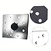 PETiB Sander Pad and Backing Plate 1/4 151280-00 Quarter Sheet Replacement for BD5000 DW411 DW412 D26441 Power Tool Accessories with 8 Hole Square Sanding Pad Metal