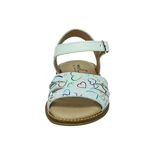 Sandales coeurs fille blanche taille 25 chaussure été enfant - 2