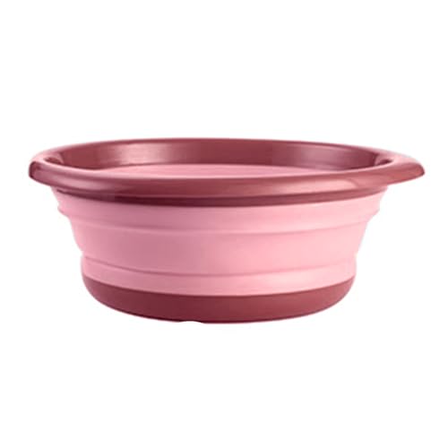 XUQEAYWD Bassine Pliable, 26x17cm Bassine Retractable, Sceau Retractable, Bol À Vaisselle Rond Pliable, Légers Et Portables, pour Salle De Bains, Cuisine,...